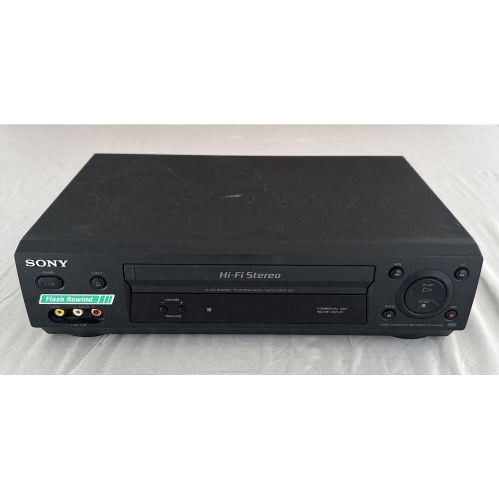 Sony SLV-N500 VCR VHS Player Recorder Hi-Fi Stereo Tested No Remote